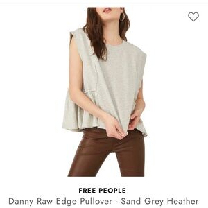 We The Free Danny Raw Edge Pullover - Size M